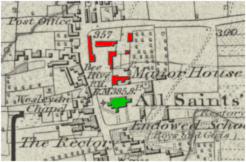 Plan of the Position of Harthill Hall